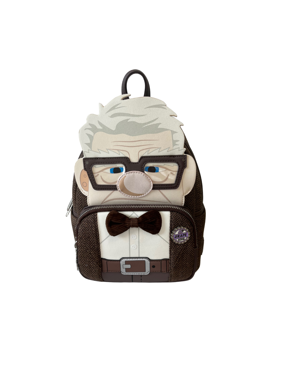 Sac à dos Carl Cosplay 2022 SDCC Loungefly vendu avec défaut sur l’avant du sac