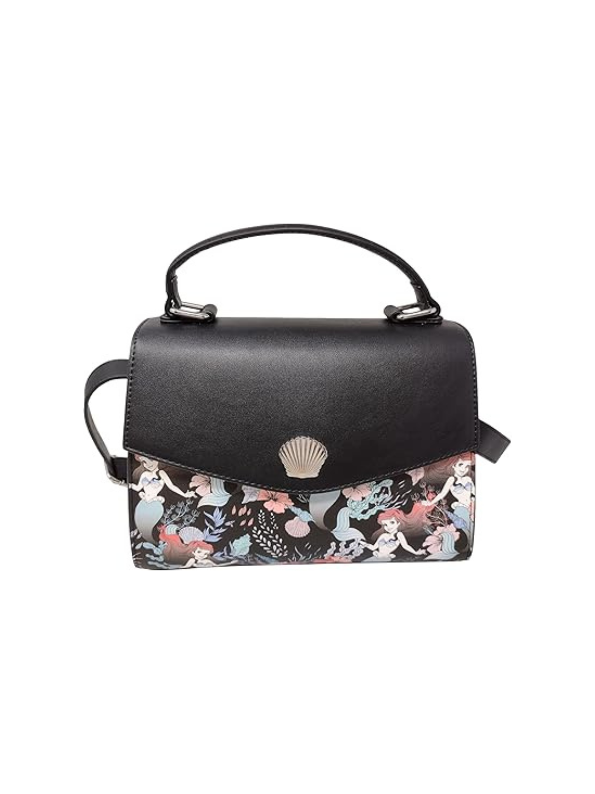 Sac à bandoulière floral print Ariel La Petite Sirène LOUNGEFLY