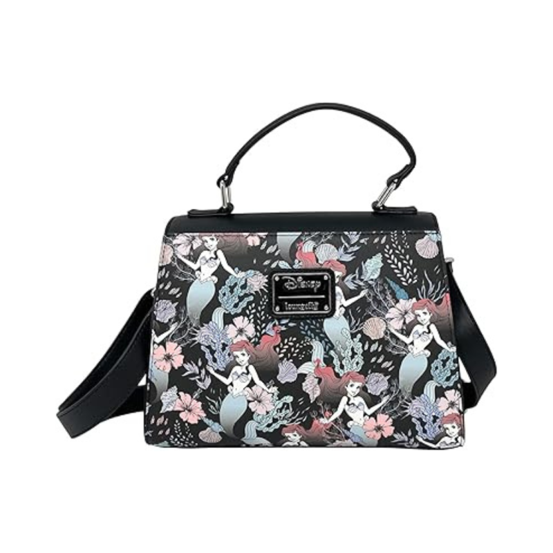Sac à bandoulière floral print Ariel La Petite Sirène LOUNGEFLY