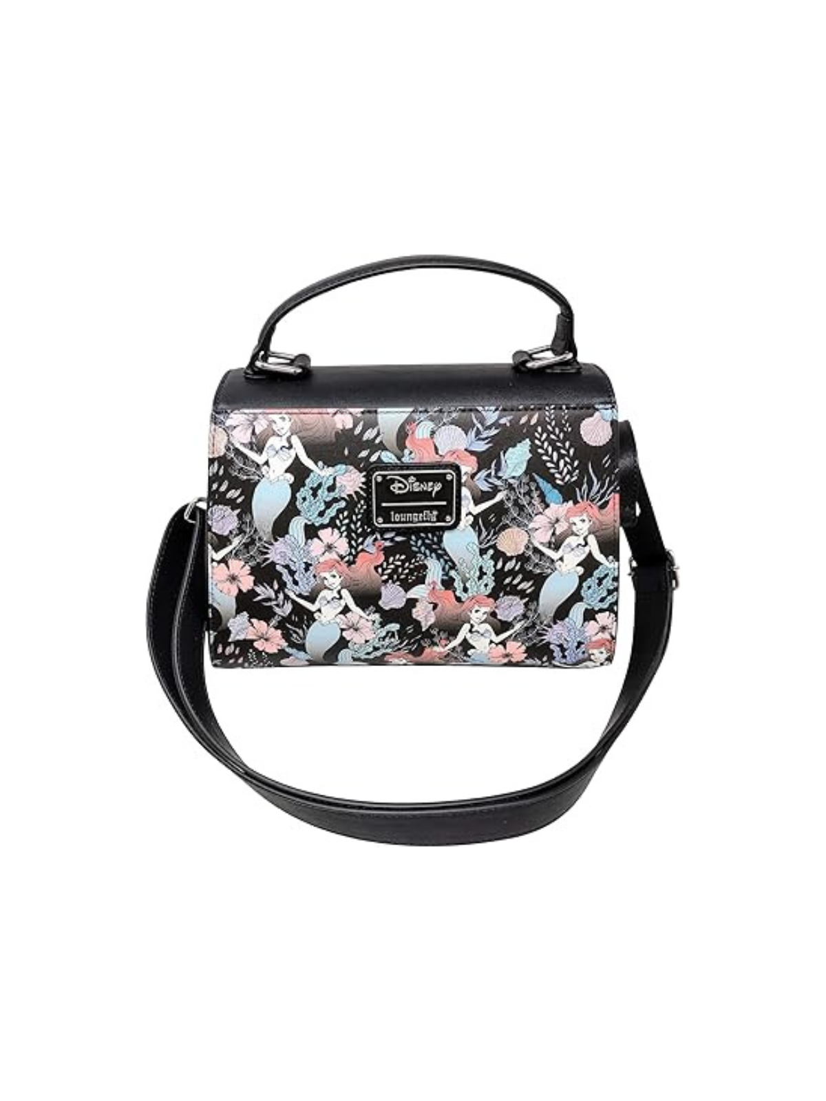Sac à bandoulière floral print Ariel La Petite Sirène LOUNGEFLY