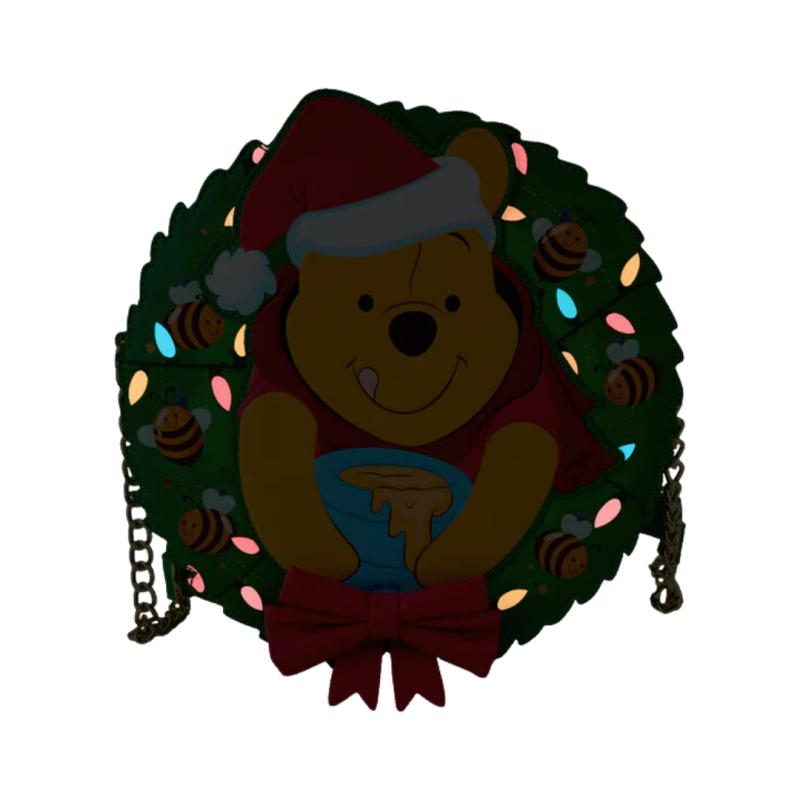 Sac bandoulière Stuck in Wreath Winnie l'Ourson Loungefly