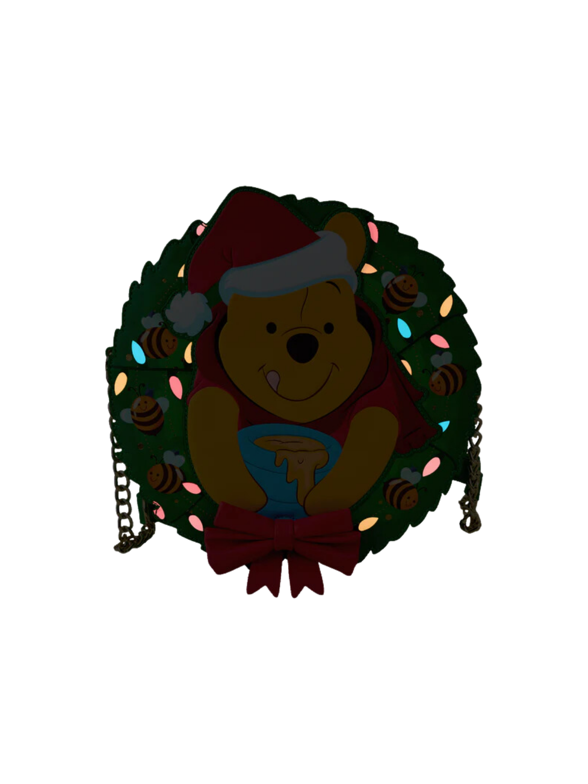 Sac bandoulière Stuck in Wreath Winnie l'Ourson Loungefly
