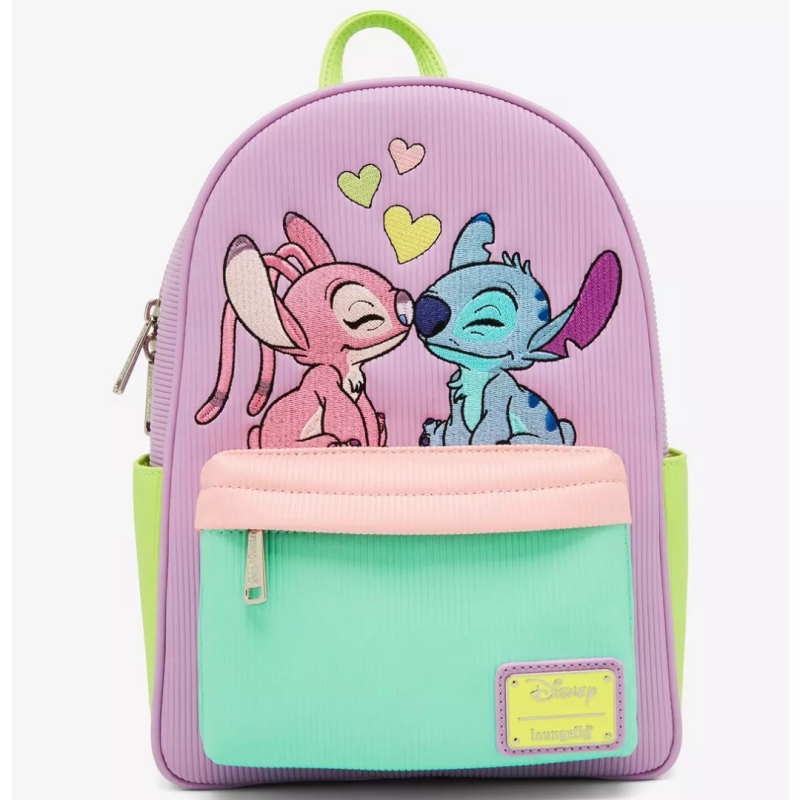 Sac à dos the series Angel and Stitch corduroy LOUNGEFLY