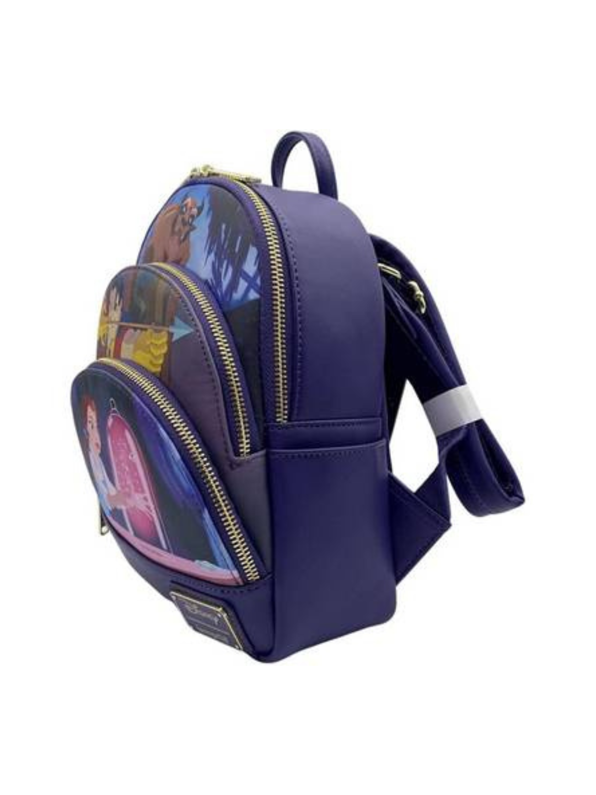 Sac à dos Triple pocket scène La belle & la bête LOUNGEFLY
