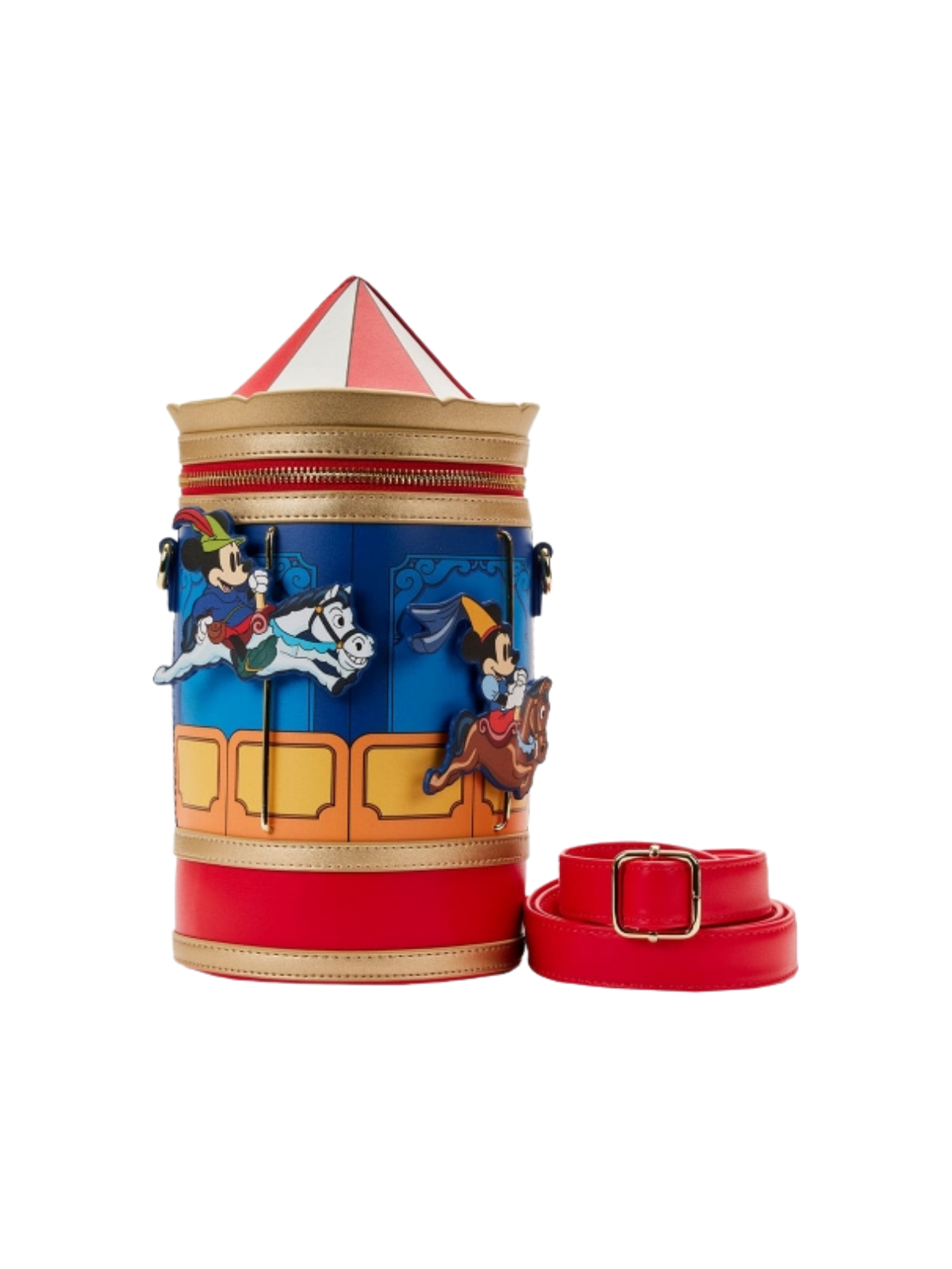 Sac Bandoulière Carrousel Mickey Minnie Brave Little Tailor Loungefly