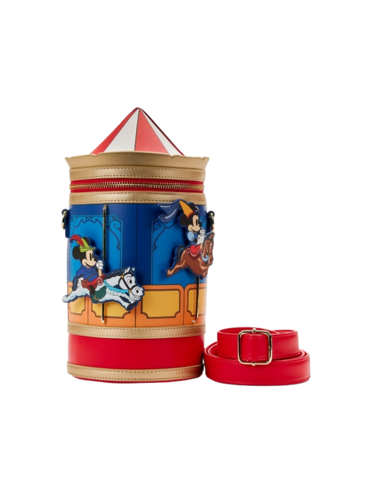 Sac Bandoulière Carrousel Mickey Minnie Brave Little Tailor Loungefly