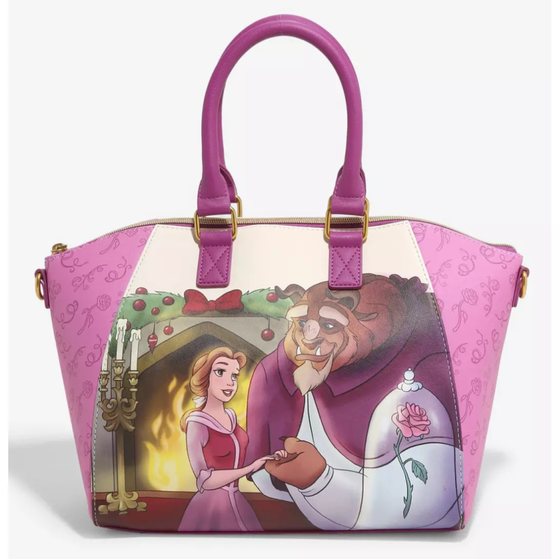 Sac à bandoulière Holiday fireplace La belle & la bête LOUNGEFLY