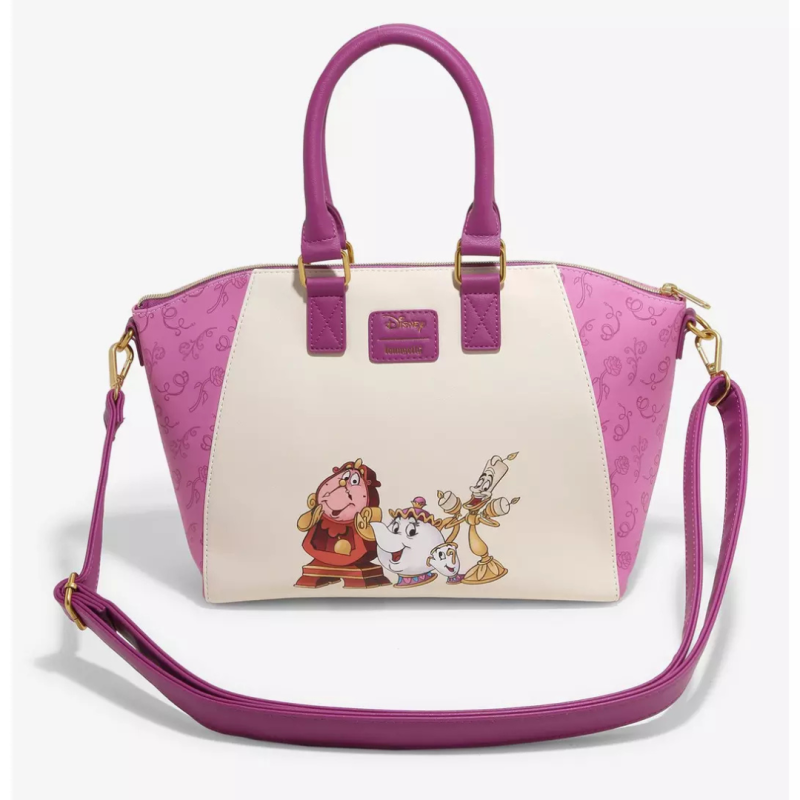 Sac à bandoulière Holiday fireplace La belle & la bête LOUNGEFLY