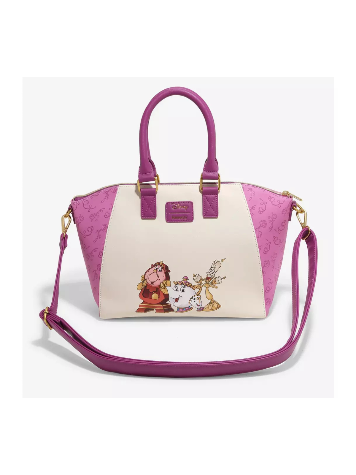 Sac à bandoulière Holiday fireplace La belle & la bête LOUNGEFLY