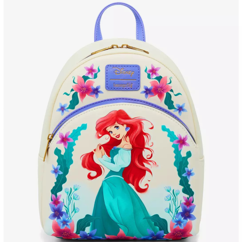 Sac à dos Ariel Sea flowers La petite sirène LOUNGEFLY