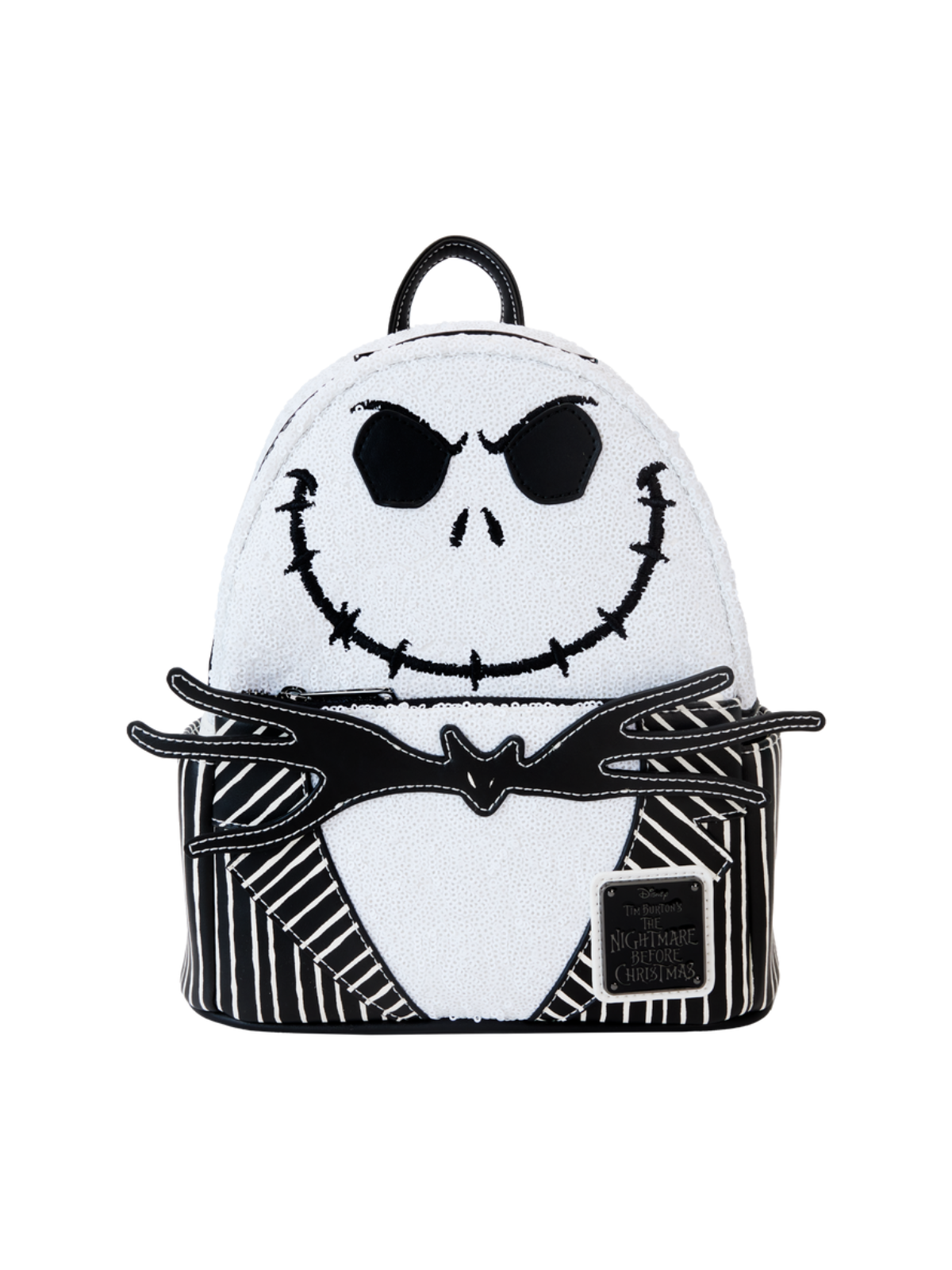 Sac à dos Jack Skellington sequins L'étrange noël de Mr Jack LOUNGEFLY