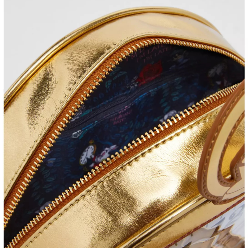 Sac à bandoulière White Rabbit pocket watch Alice au pays des merveilles LOUNGEFLY