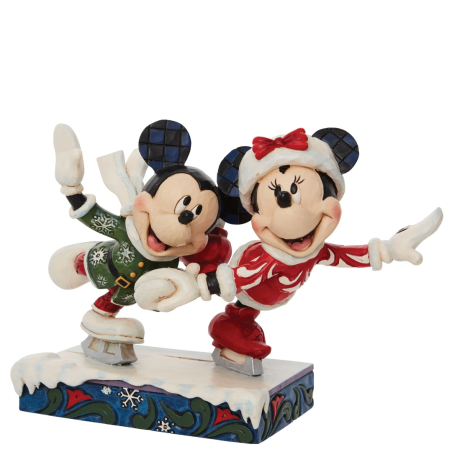 Figurine Mickey et Minnie Patin à glace Disney Traditions 6010871