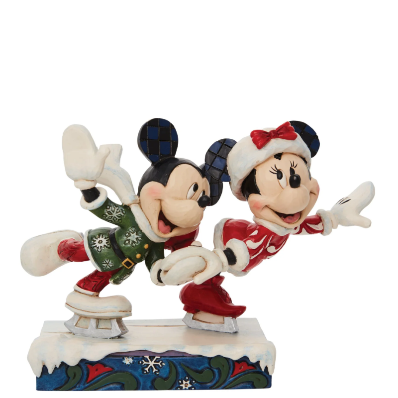 Figurine Mickey et Minnie Patin à glace Disney Traditions 6010871