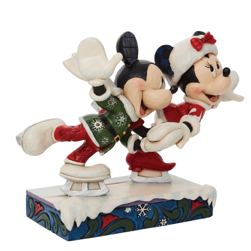 Figurine Mickey et Minnie Patin à glace Disney Traditions 6010871