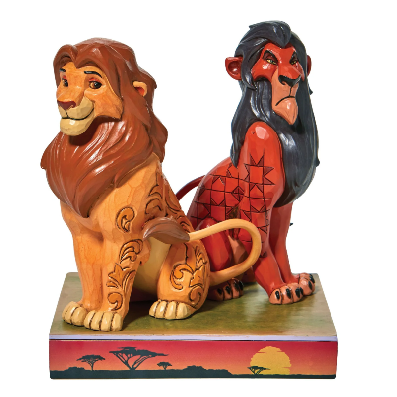 Figurine Simba et Scar Le Roi Lion Disney Traditions 6010093