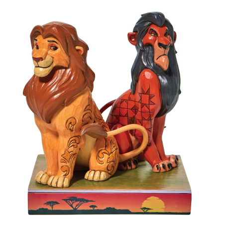 Figurine Simba et Scar Le Roi Lion Disney Traditions 6010093