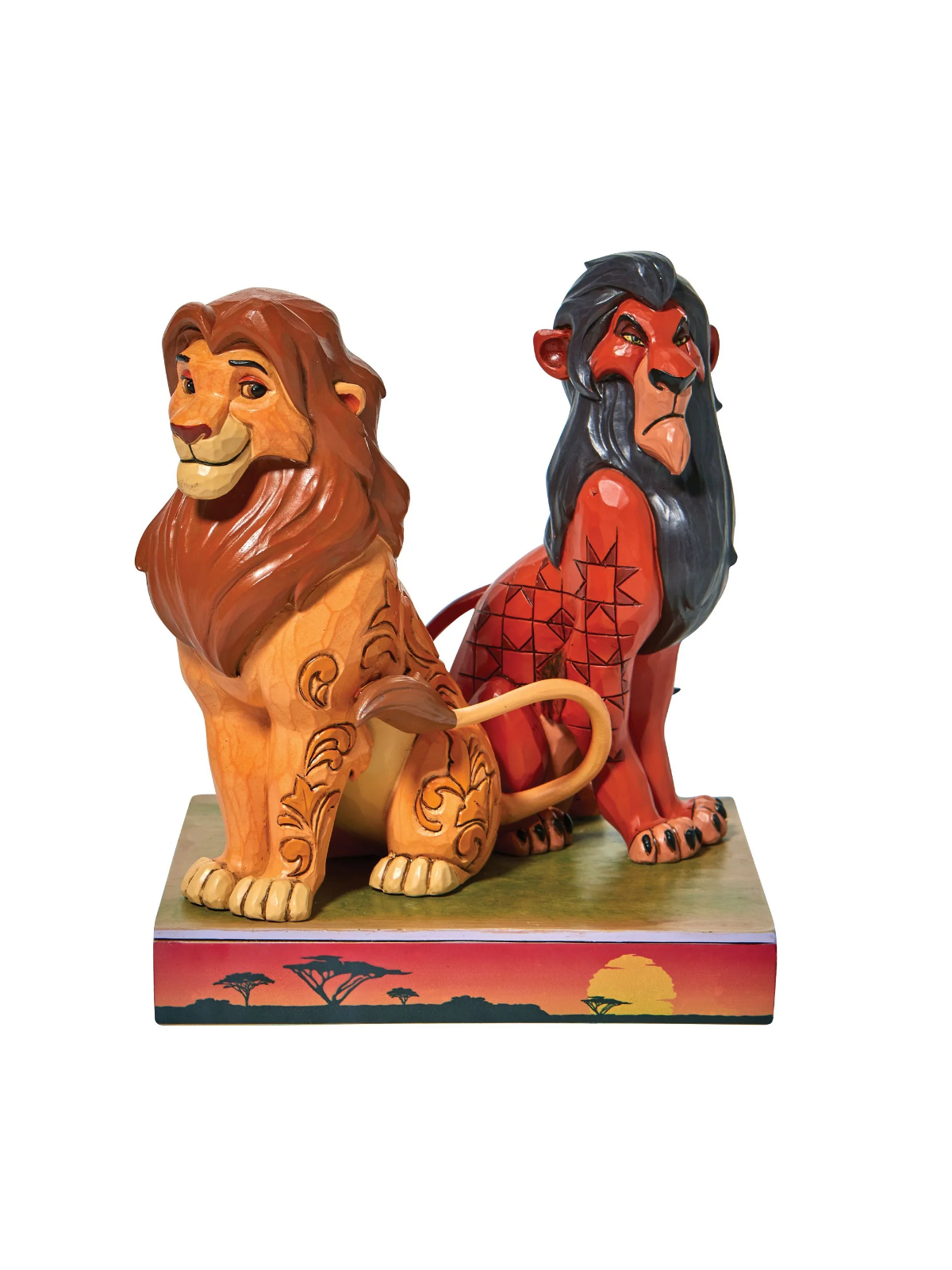 Figurine Simba et Scar Le Roi Lion Disney Traditions 6010093
