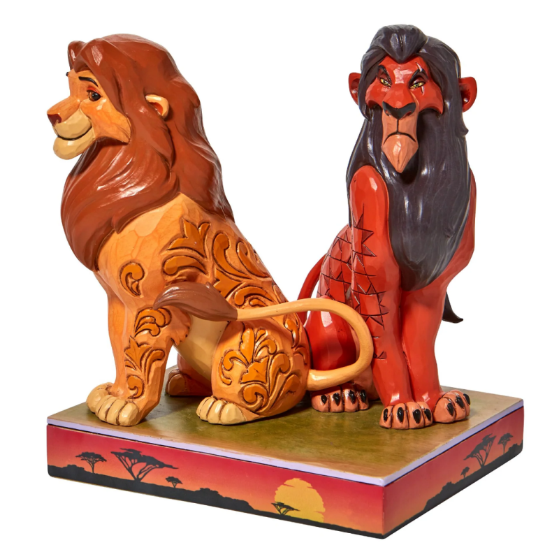 Figurine Simba et Scar Le Roi Lion Disney Traditions 6010093