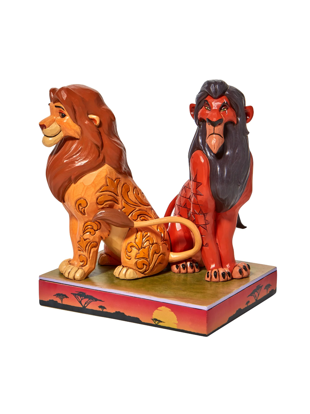 Figurine Simba et Scar Le Roi Lion Disney Traditions 6010093