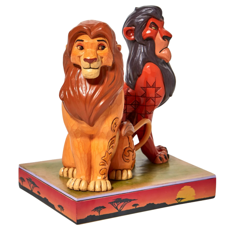 Figurine Simba et Scar Le Roi Lion Disney Traditions 6010093