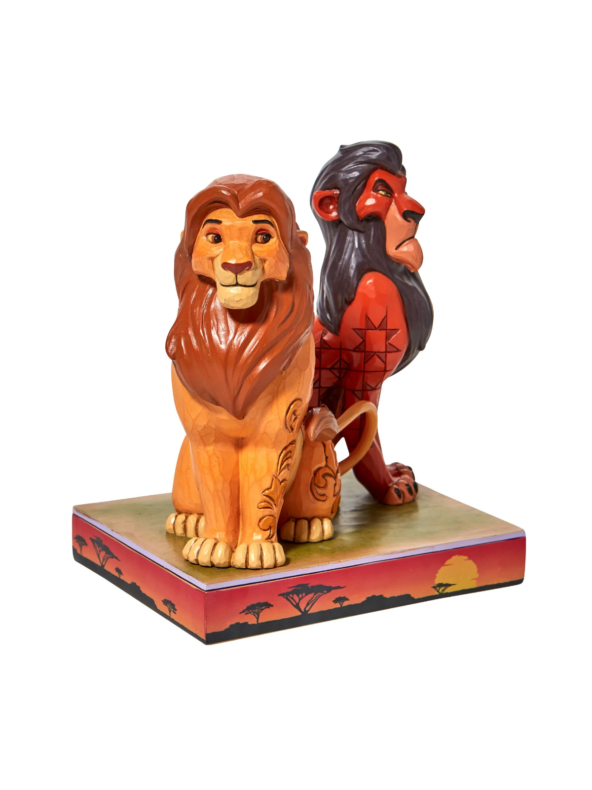 Figurine Simba et Scar Le Roi Lion Disney Traditions 6010093