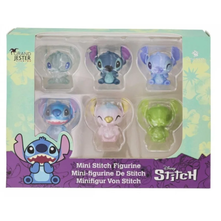 Set 6 Mini figurines Stitch Disney Grand Jester studio 6016217