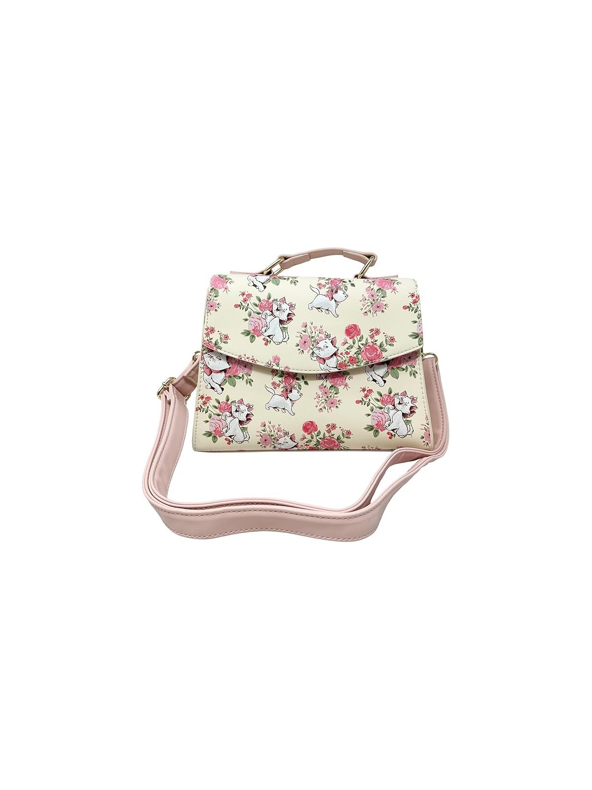 Sac à bandoulière  Disney The Aristocats Marie AOP Floral Print Crossbody Satchel Handbag Purse Loungefly