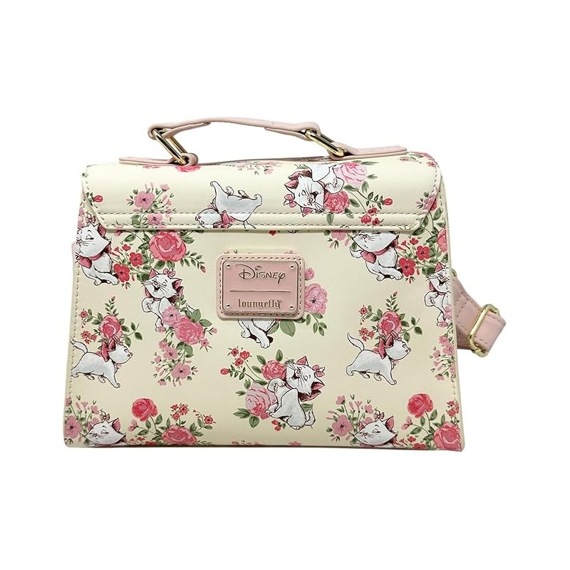 Sac à bandoulière  Disney The Aristocats Marie AOP Floral Print Crossbody Satchel Handbag Purse Loungefly