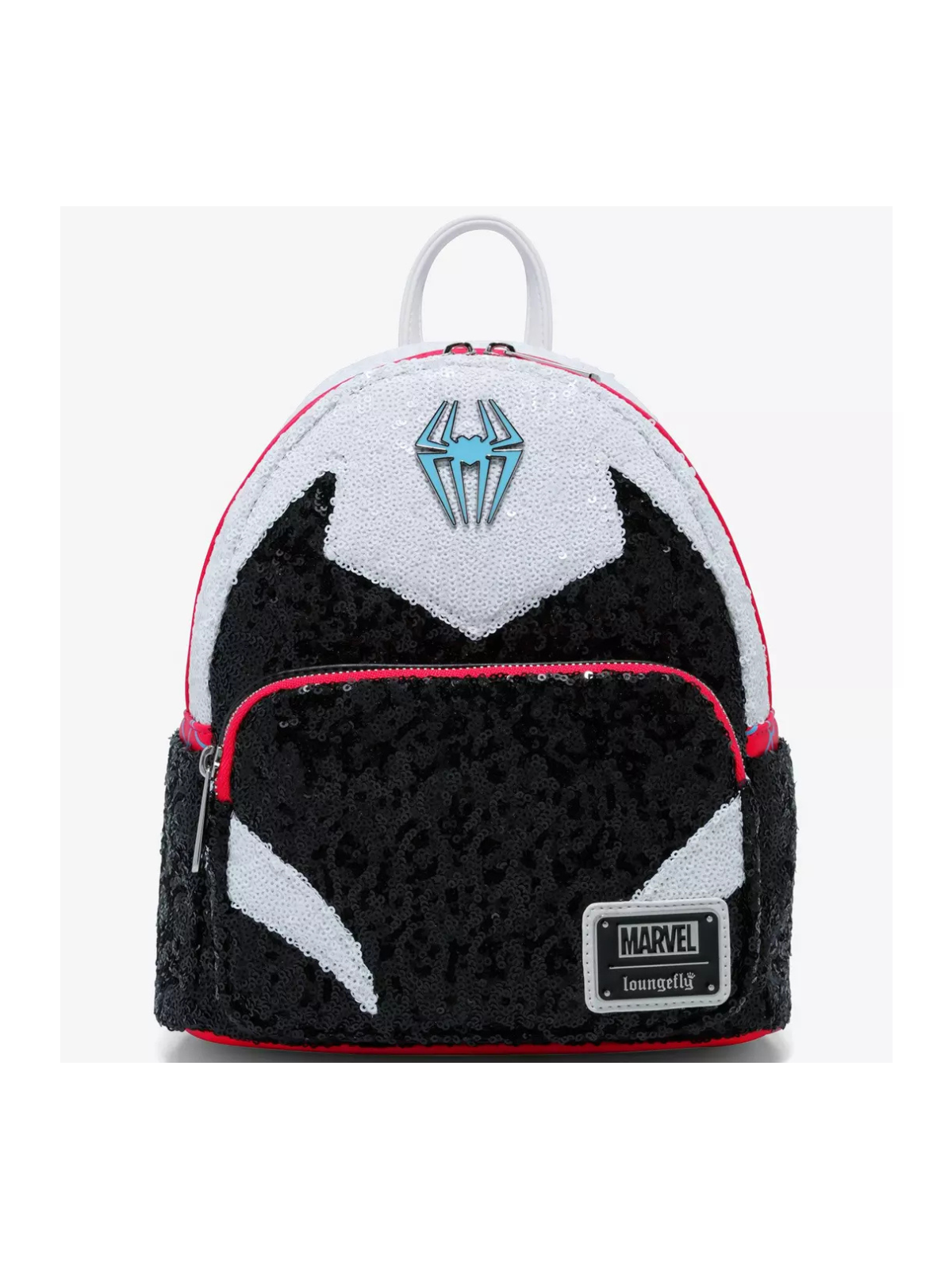 Sac à dos Spider Gwen sequins cosplay Spiderman Marvel LOUNGEFLY
