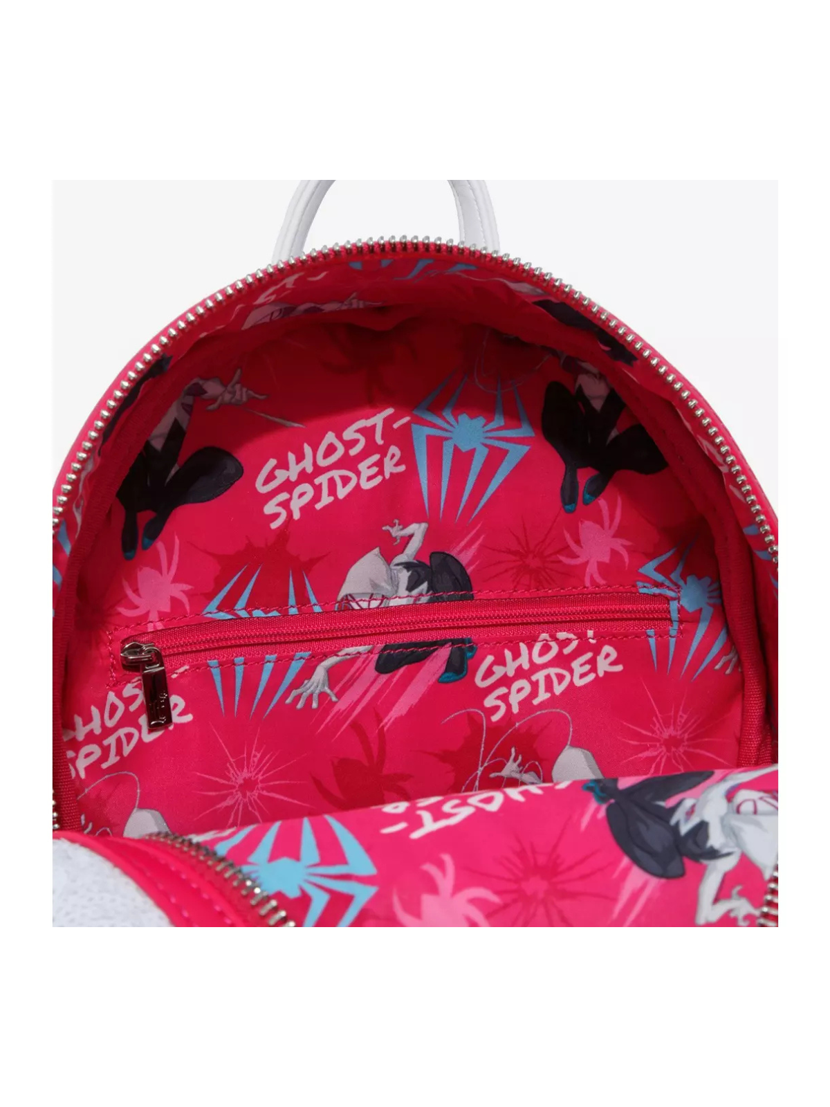 Sac à dos Spider Gwen sequins cosplay Spiderman Marvel LOUNGEFLY