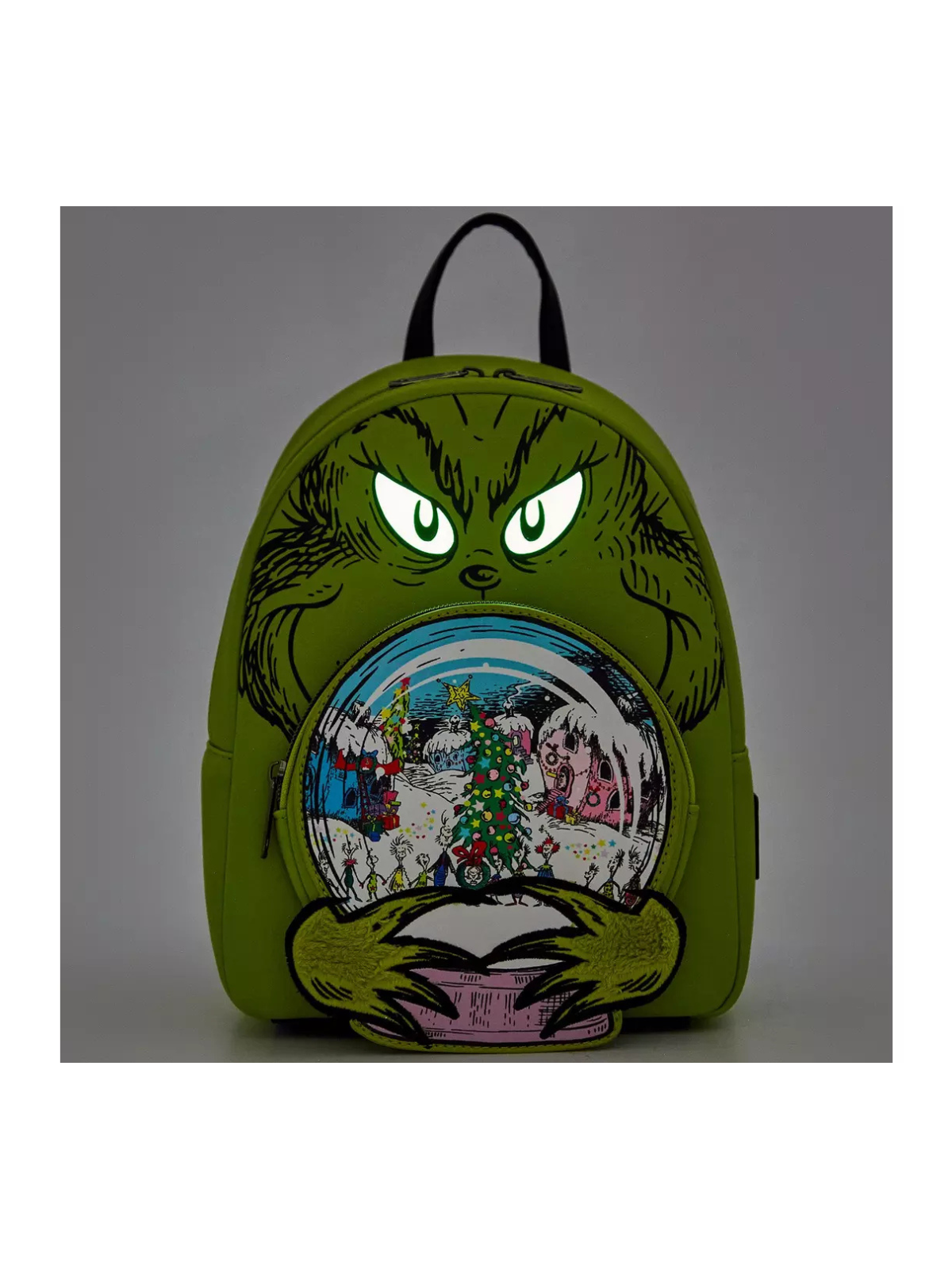 Sac à dos Snowglobe stole christmas The Grinch LOUNGEFLY