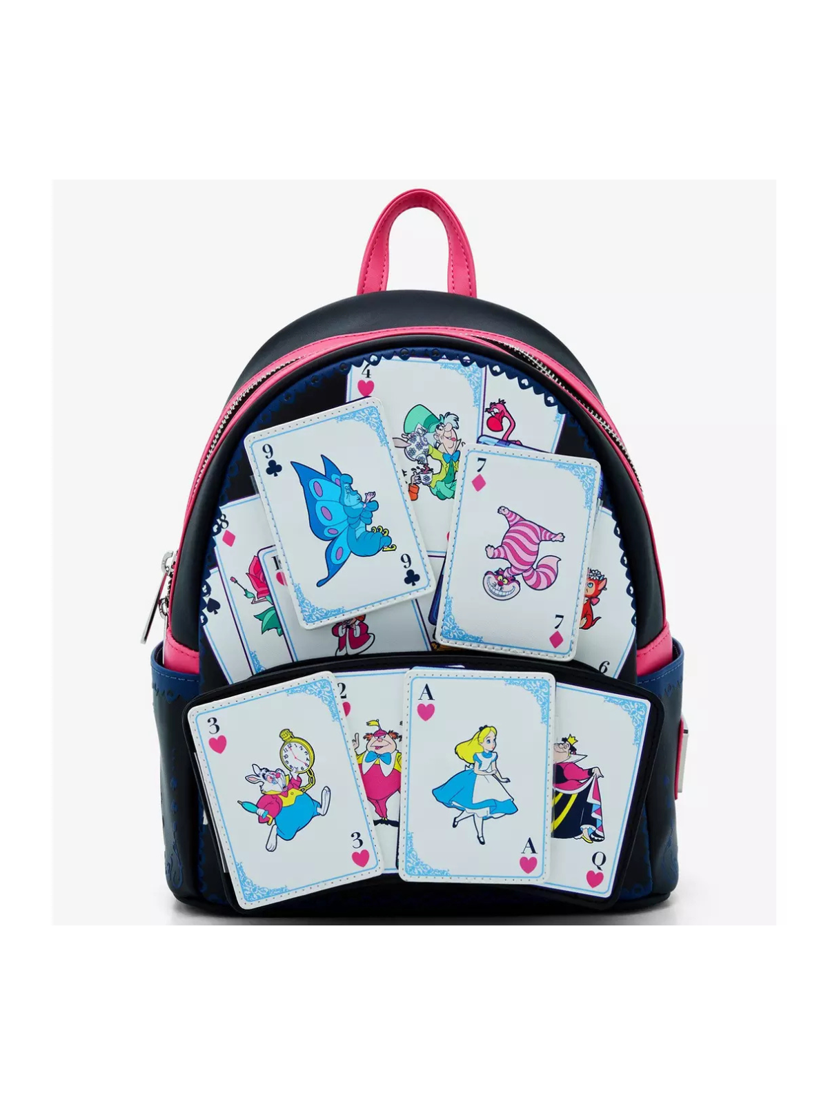 Sac à dos character playing cards Alice au pays des merveilles LOUNGEFLY