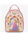 Sac à dos Aurore hinge portrait floral la belle au bois dormant LOUNGEFLY