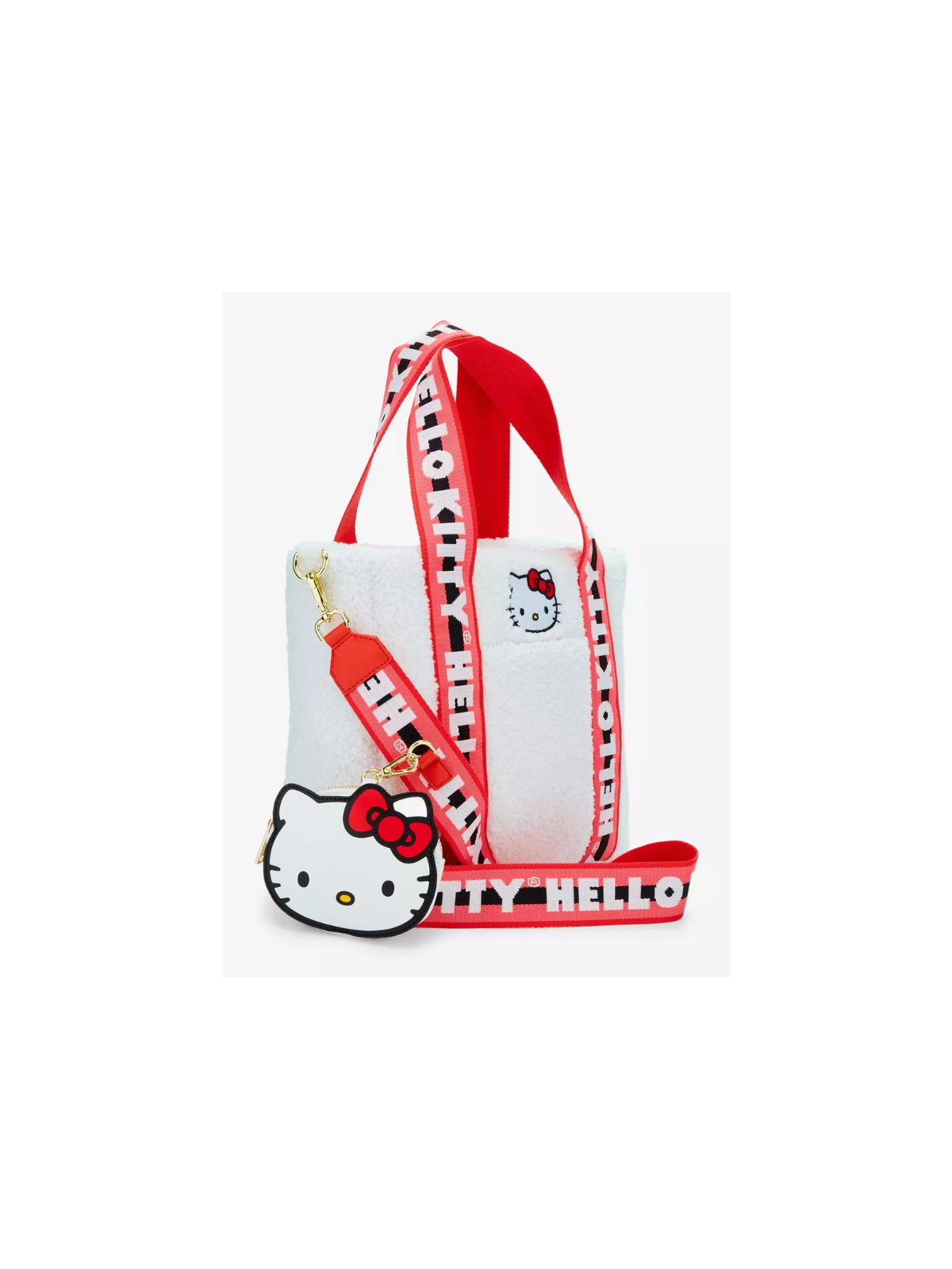 Sac à bandoulière Sherpa tote with coin purse Hello Kitty LOUNGEFLY
