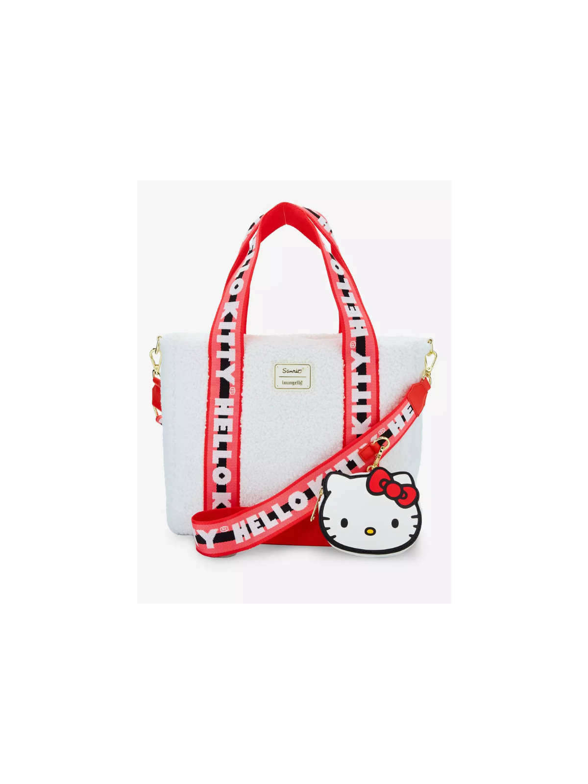 Sac à bandoulière Sherpa tote with coin purse Hello Kitty LOUNGEFLY