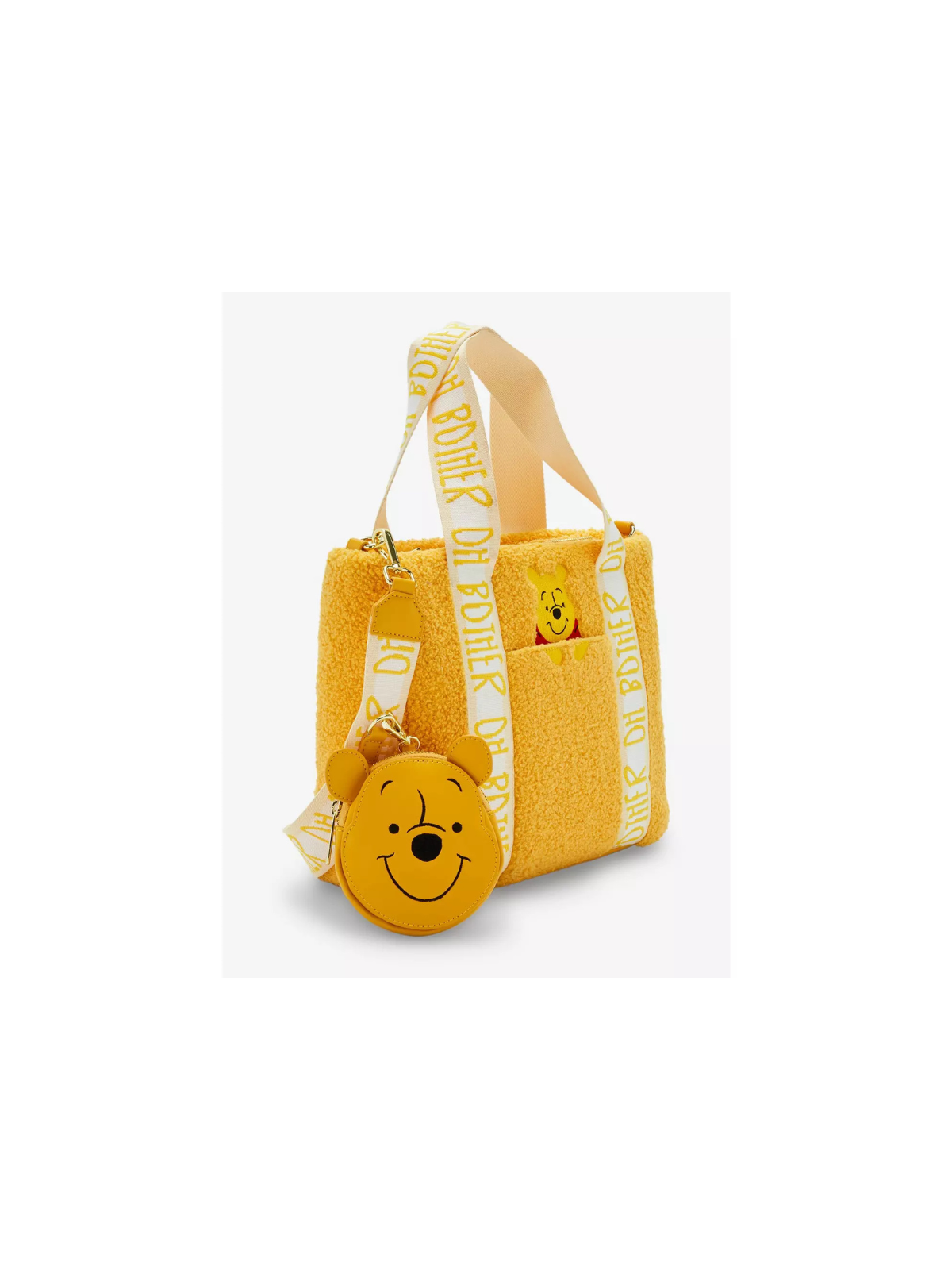 Sac à bandoulière sherpa pooh bear with coin purse winnie l'ourson LOUNGEFLY