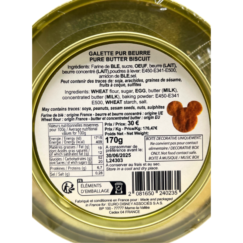 Boîte à musique Noël Disneyland Paris