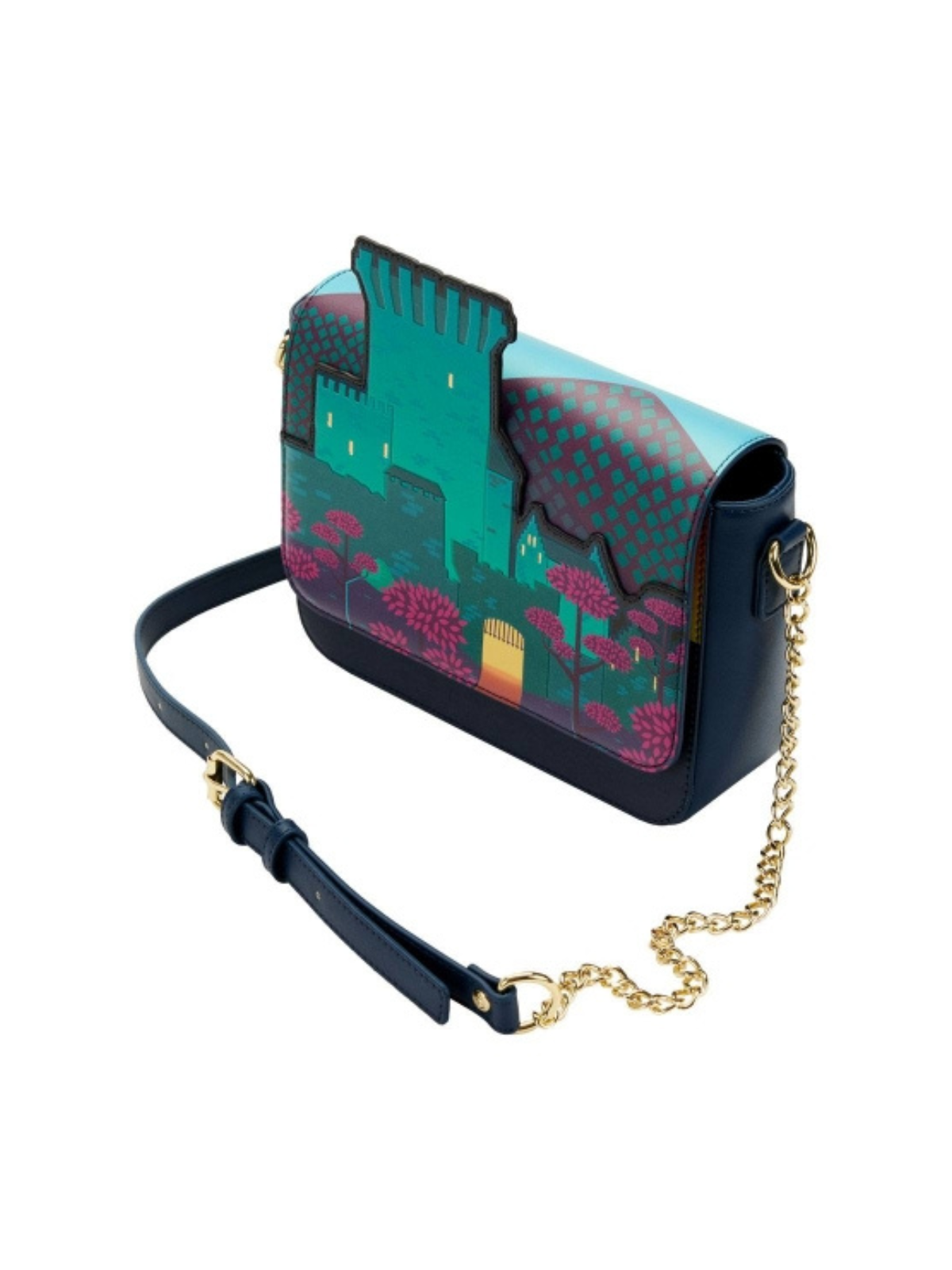 Sac à bandoulière princess castle série Rebelle LOUNGEFLY