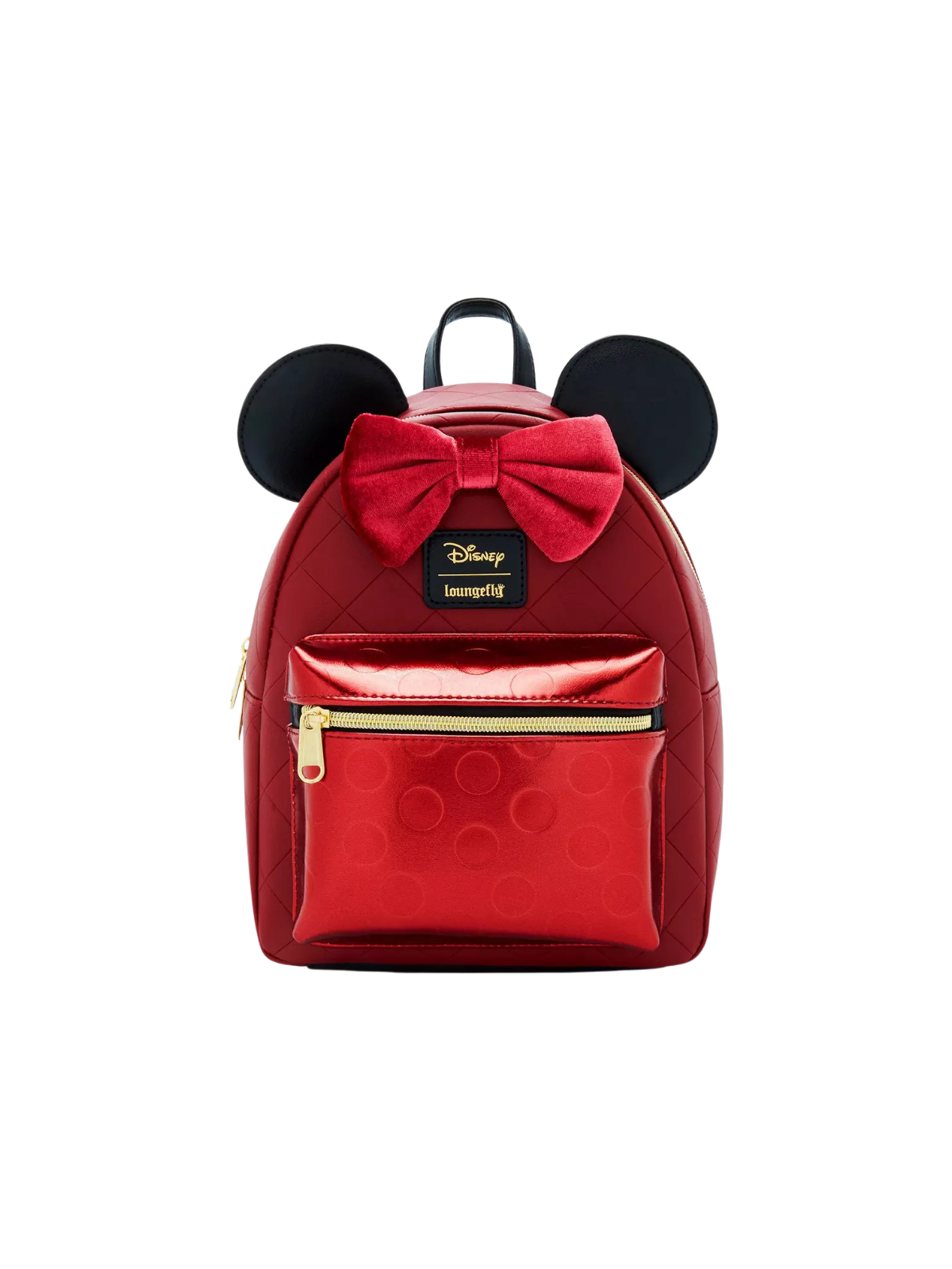 Sac à dos Burgundy velvet bow Minnie Mouse LOUNGEFLY