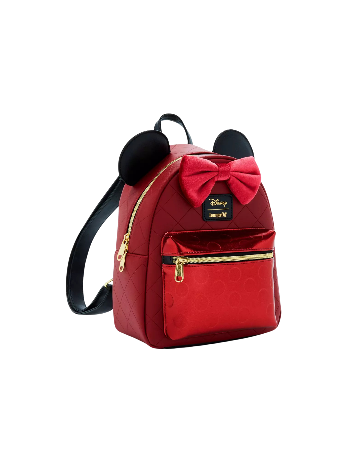 Sac à dos Burgundy velvet bow Minnie Mouse LOUNGEFLY