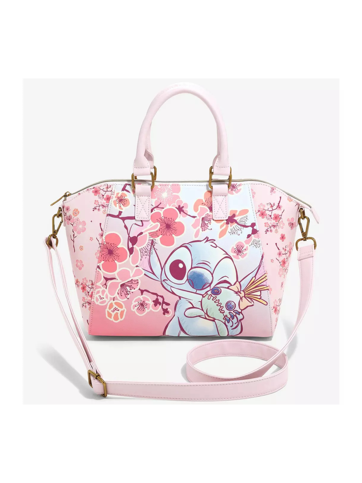 Sac à bandoulière cherry blossom Stitch LOUNGEFLY