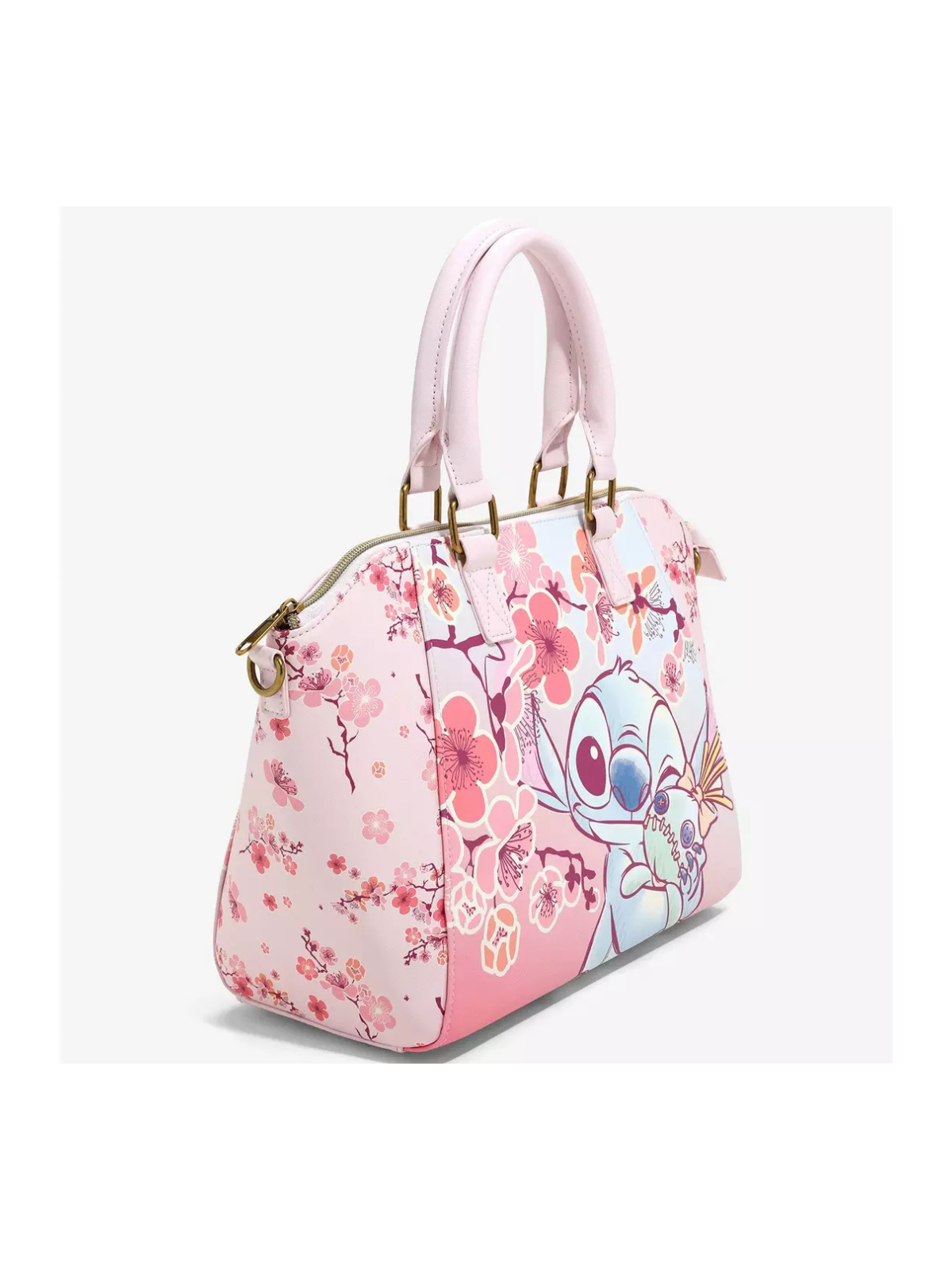 Sac à bandoulière cherry blossom Stitch LOUNGEFLY