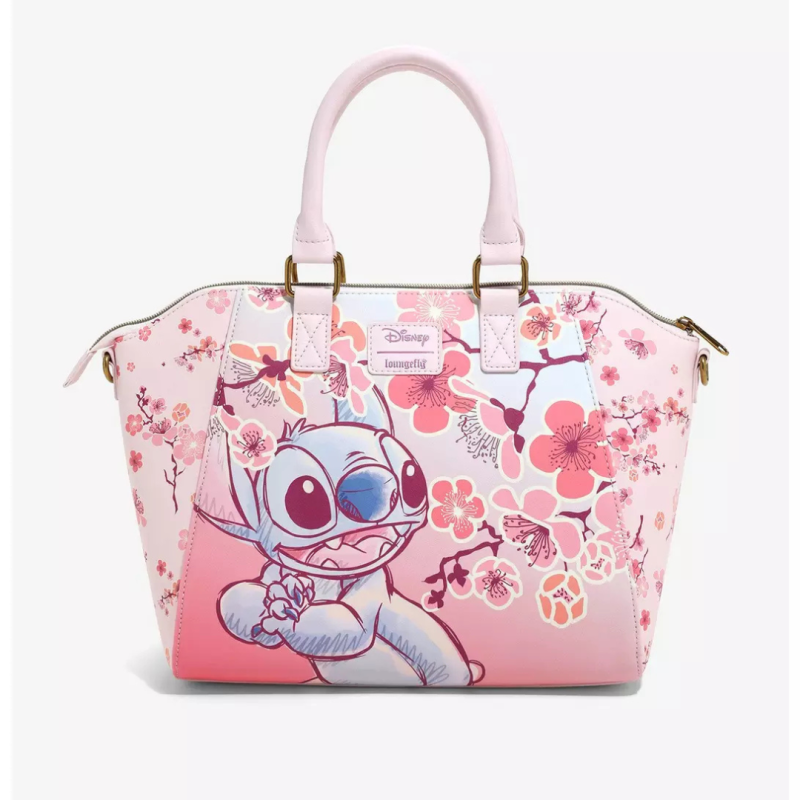 Sac à bandoulière cherry blossom Stitch LOUNGEFLY