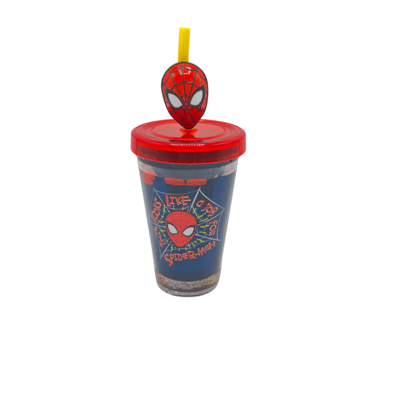Gobelet Spiderman avec Paille Disneyland Paris