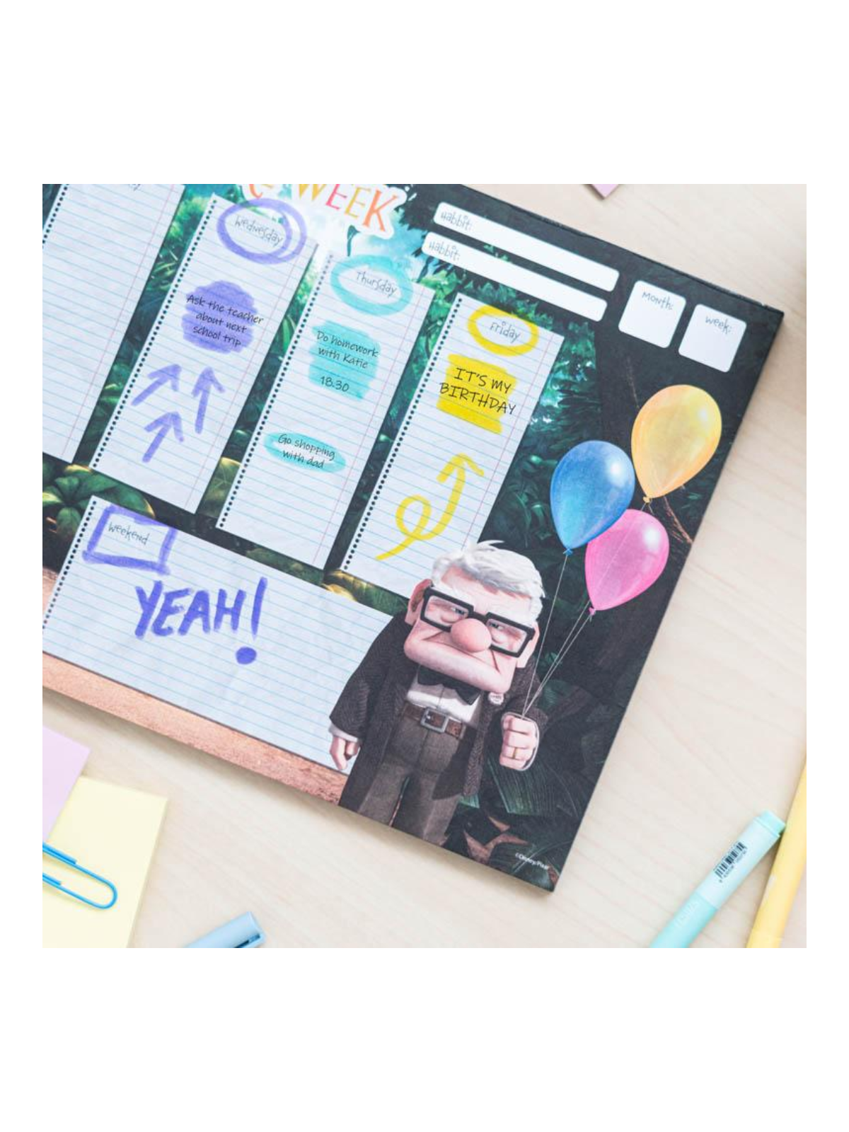 Planificateur hebdomadaire - Là-haut