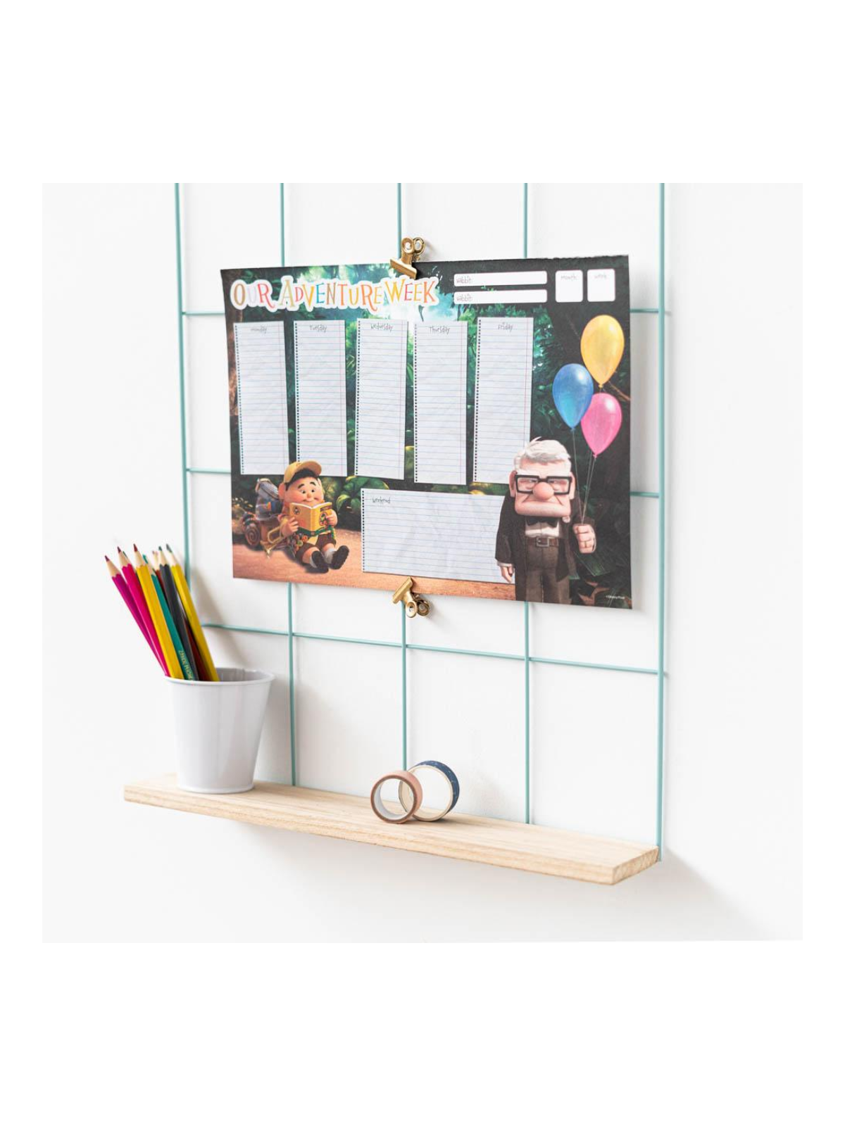 Planificateur hebdomadaire - Là-haut