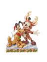 Disney traditions Statue Mickey & Pluto Noël 6013059