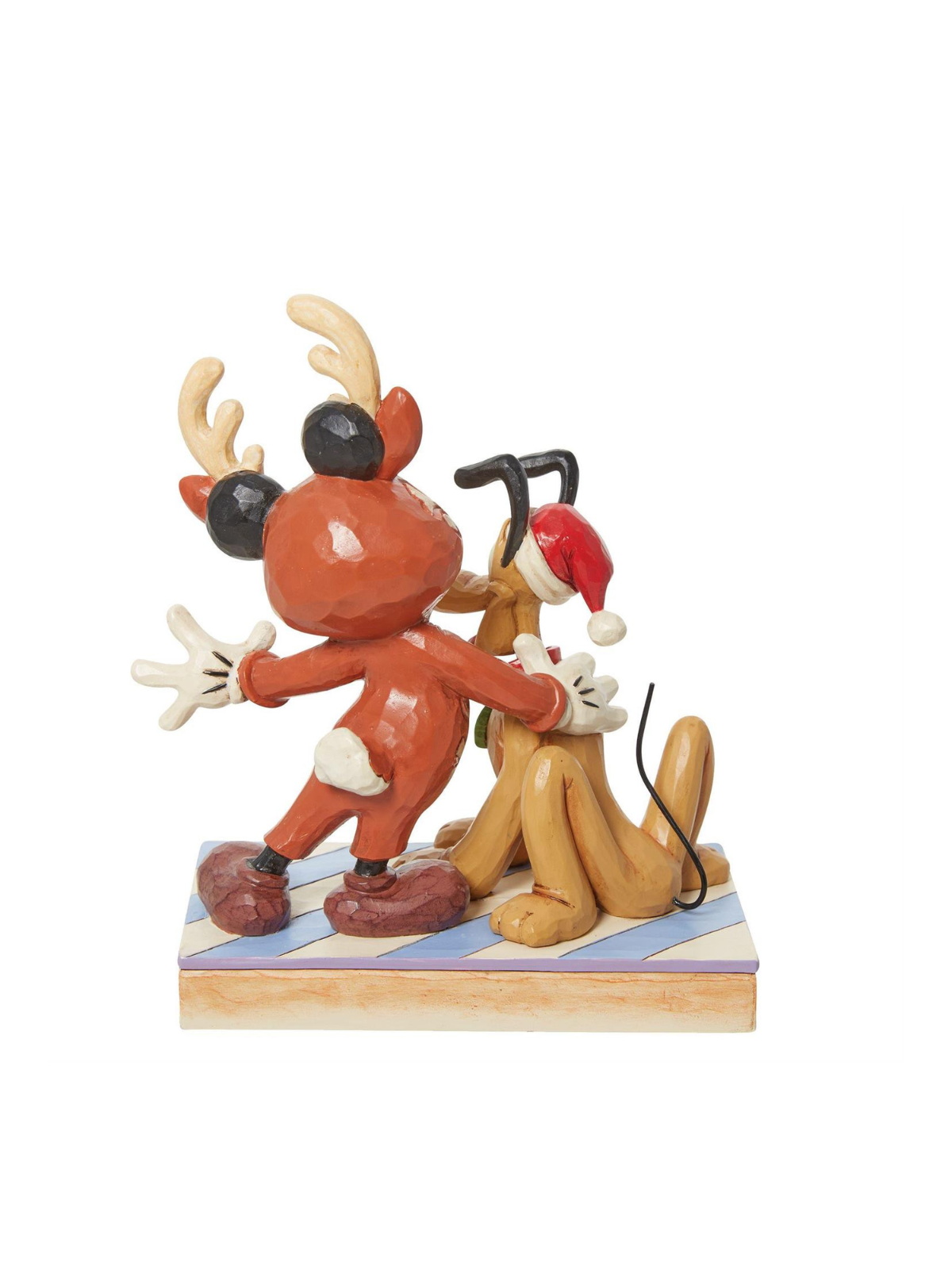 Disney traditions Statue Mickey & Pluto Noël 6013059