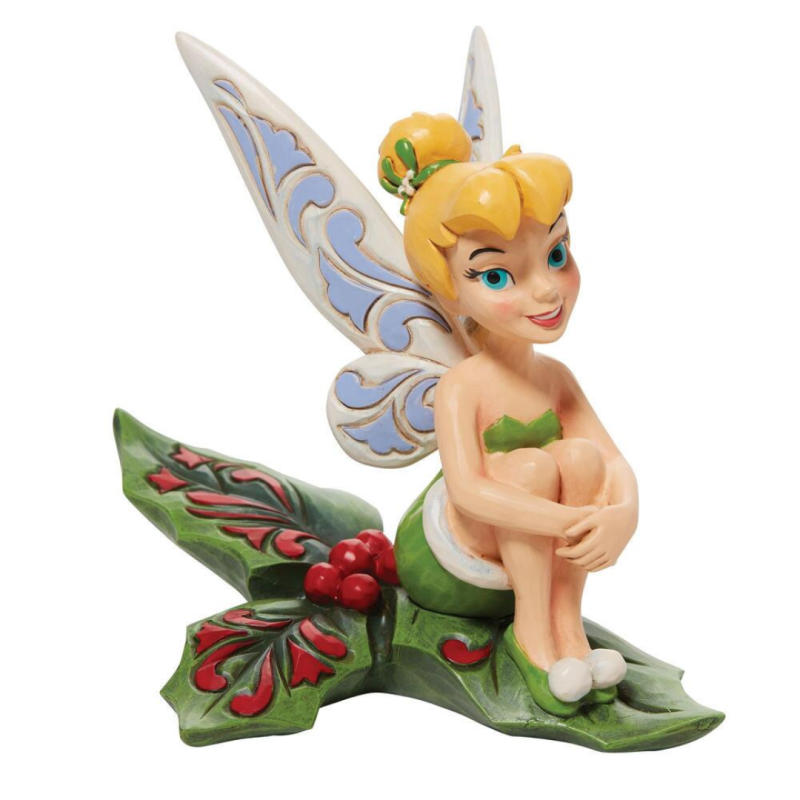 Disney traditions Clochette assise sur du houx 6010874